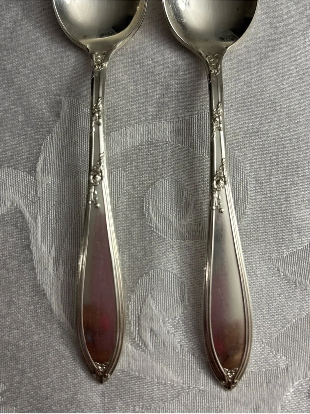 Stratford Silver Co ROSEMARY Flatware 2 Teaspoon Silverware 5.25 Inches